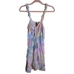 Raviya NWT Rayon Pastel Tie Dye Dress Junior Size L